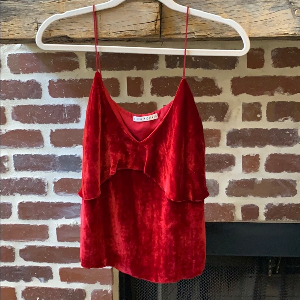 Velvet tank top